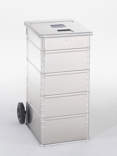 Contenedor de Aluminio de 240L con cerradura de seguridad de DESTRUDATA Ibérica